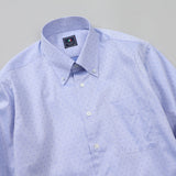 小紋ジャガードボタンダウンシャツ【Made in Japan】