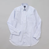 ANDREAZZAブルー小紋ボタンダウンシャツ【Made in Japan】