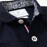 ハニカムボーダーショールポロシャツ【Made in Japan】