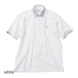 襟プリントポロシャツ【Made in Japan】