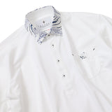 襟プリントポロシャツ【Made in Japan】