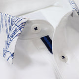 襟プリントポロシャツ【Made in Japan】