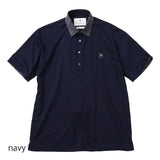 襟プリントポロシャツ【Made in Japan】