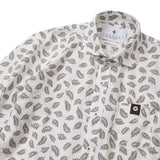 プリントカノコ前開きポロシャツ【Made in Japan】