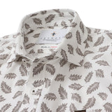 プリントカノコ前開きポロシャツ【Made in Japan】