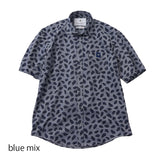 プリントカノコ前開きポロシャツ【Made in Japan】