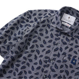 プリントカノコ前開きポロシャツ【Made in Japan】