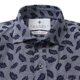 プリントカノコ前開きポロシャツ【Made in Japan】