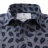 プリントカノコ前開きポロシャツ【Made in Japan】