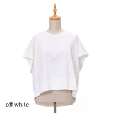 コクーン型半袖無地Tシャツ