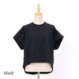 コクーン型半袖無地Tシャツ
