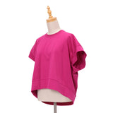 コクーン型半袖無地Tシャツ