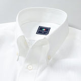 織りストライプボタンダウンシャツ【Made in Japan】