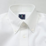 幾何学ジャガードボタンダウンシャツ【Made in Japan】