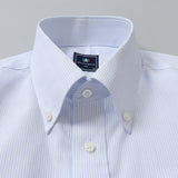 ブルー刺し子ボタンダウンシャツ【Made in Japan】