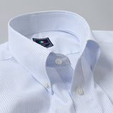 ブルー刺し子ボタンダウンシャツ【Made in Japan】