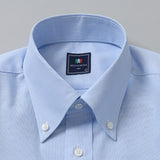 ジャガード無地ボタンダウンシャツ【Made in Japan】