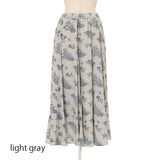 綿レーヨンペイズリーギャザースカート