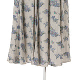 綿レーヨンペイズリーギャザースカート