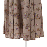 綿レーヨンペイズリーギャザースカート