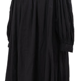 綿ボイルギャザーネックワンピース