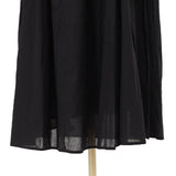 綿ボイルギャザーネックワンピース