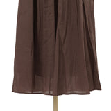 綿ボイルギャザーネックワンピース