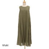 綿ボイル2WAYフレアワンピース