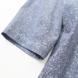 プリントカノコ前開きポロシャツ【Made in Japan】