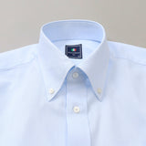 ブルードビー無地ボタンダウンシャツ【Made in Japan】