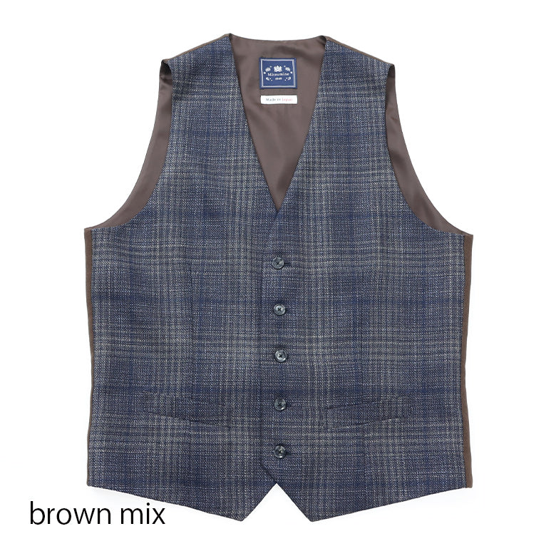 ロロピアーナMIXチェックベスト【Made in Japan】 – Mitsumine Online Shop