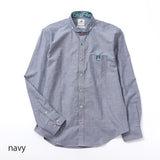 オックスマルチボタンショールボタンダウンシャツ【Made in Japan】