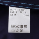 刺し子ドビーボーダーギミックシャツ【Made in Japan】