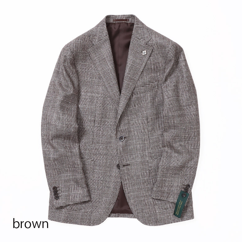 Fly Jacket】ロロピアーナグレンチェックジャケット【Made in Japan