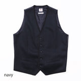 テックツイードパイピングベスト【Made in Japan】