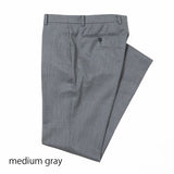 ツイル無地SUPER100’sパンツ(ノータック)【Made in Japan】