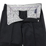 ツイル無地SUPER100’sパンツ(ノータック)【Made in Japan】