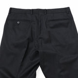 ツイル無地SUPER100’sパンツ(ノータック)【Made in Japan】