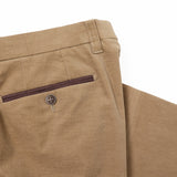 オーガニック別珍ストレッチパンツ(ノータック)【Made in Japan】