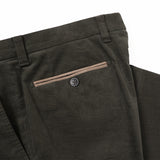 オーガニック別珍ストレッチパンツ(ノータック)【Made in Japan】