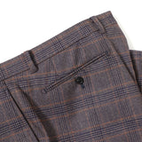 フラノストレッチカラーチェックパンツ(ノータック)【Made in Japan】