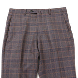 フラノストレッチカラーチェックパンツ(ノータック)【Made in Japan】