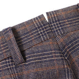 フラノストレッチカラーチェックパンツ(ノータック)【Made in Japan】