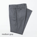 【尾州】カシミヤ混ストレッチフラノ無地(ノータック)【Made in Japan】