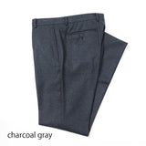 【尾州】カシミヤ混ストレッチフラノ無地(ノータック)【Made in Japan】