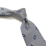 【Seaward & Stearn】グレンチェック×ダイヤ小紋ネクタイ【Made in GBR】