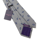 【Seaward & Stearn】グレンチェック×ダイヤ小紋ネクタイ【Made in GBR】