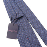 【Seaward & Stearn】マイクロフラワー小紋ネクタイ【Made in GBR】