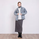 ピグメント裏毛タイトスカート