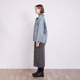 ピグメント裏毛タイトスカート